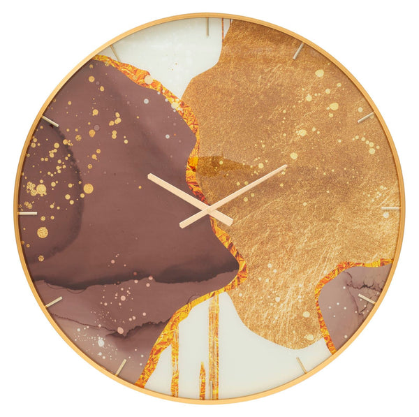 sconto Orologio da Parete Glody 5x80x5 cm in Vetro MDF e Metallo Multicolor