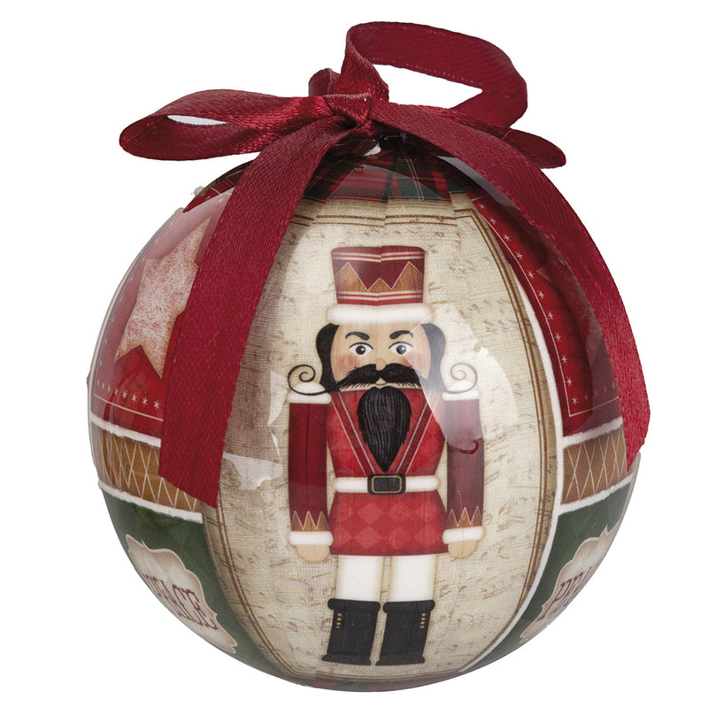 Set 14 Palle di Natale Ø7,5 cm in Polyfoam con Box Schiaccianoci