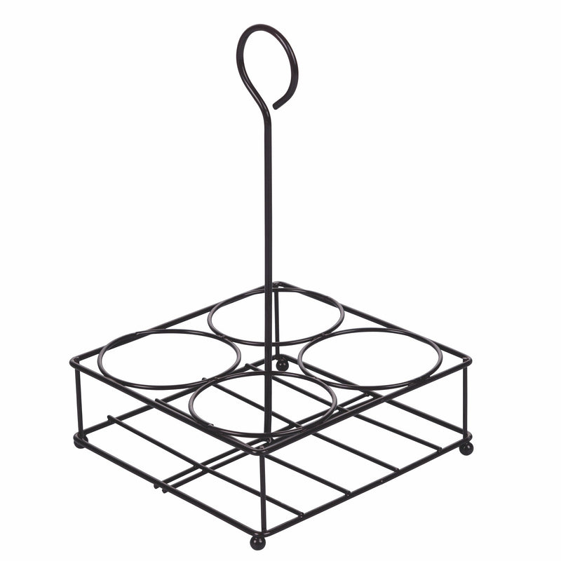 Menage 5 Pezzi in Ceramica con Stand in Metallo VdE Tivoli 1996 Baita Chocolate