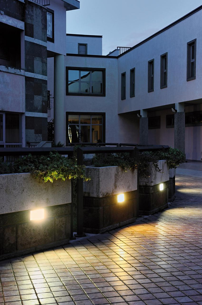 Faretto Segnapassi a Incasso da Esterno a LED 10W da Parete con Griglia Sovil Escape Bianco