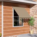 Tenda da Sole Avvolgibile a Parete a Caduta Impermeabile Beige 180x70 cm 