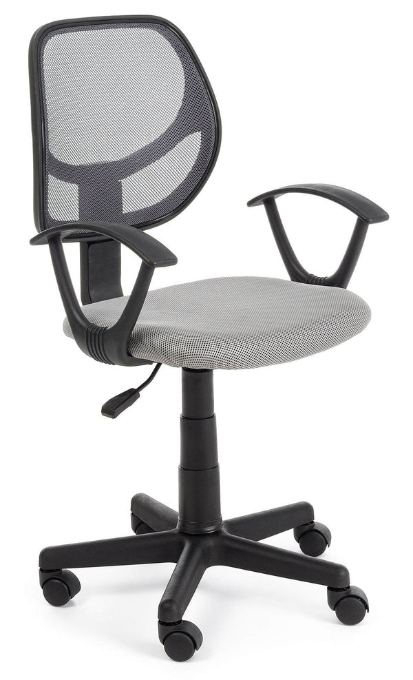 sconto Operativer Bürostuhl aus grauem Ella-Mesh-Gewebe