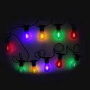 Set 10 Lampadine di Vetro a Catena 5m per Esterno Multicolor
