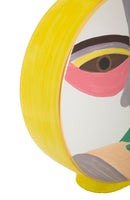 Vaso Piccassy Color Round 23x9x28 cm in Ceramica Multicolor      