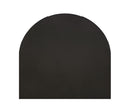 Salvapavimento Semitondo Vidar 74x74 cm per Stufe a Legna o Pellet in Acciaio 2 mm Nero  