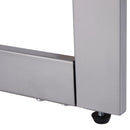 Scrivania con 2 Cassetti in Legno e Acciaio 120x58x76 cm 