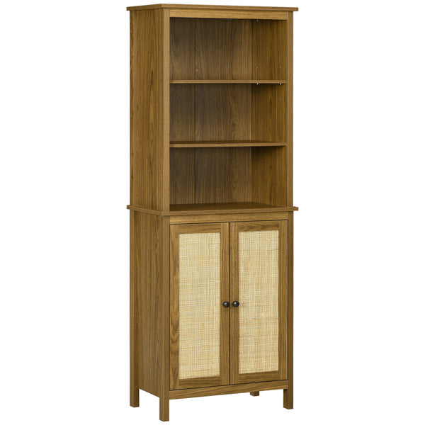 Libreria 3 Ripiani 2 Ante 60x34,5x162 cm in Truciolato Noce acquista