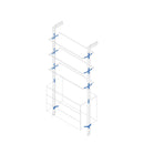 Kit Supporti per Mensole in Legno e Alluminio Emuca Zero Grigio Pietra