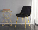 Tavolinetto Circly Ø38x53 cm in Ferro e Specchio Oro e Argento