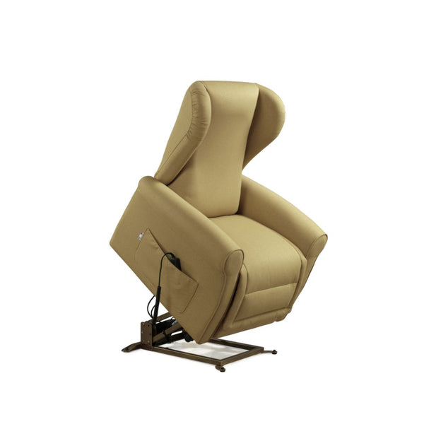 online Poltrona Alzapersona Elettrica 2 Motori 90x100x90 cm Sofa in Microfibra Dispositivo Medico 1 Cammello