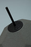 Lampada da Terra Ø34xH160 cm in Cartone Riciclato e Metallo Egg Nero