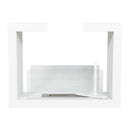 Camino a Bioetanolo da Terra Venus Free Standing Geometrico e Vetri Protettivi Serbatoio 850 ml in Acciaio Verniciato Bianco      