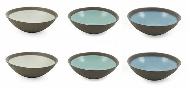 Set 6 Suppenteller Ø18,5x6 cm aus Steingut Villa d'Este Home Tivoli Mediterraneo prezzo