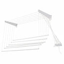Stendibiancheria Salvaspazio Saliscendi da Parete/Soffitto in Resina 140x70 cm – Max 20 Kg