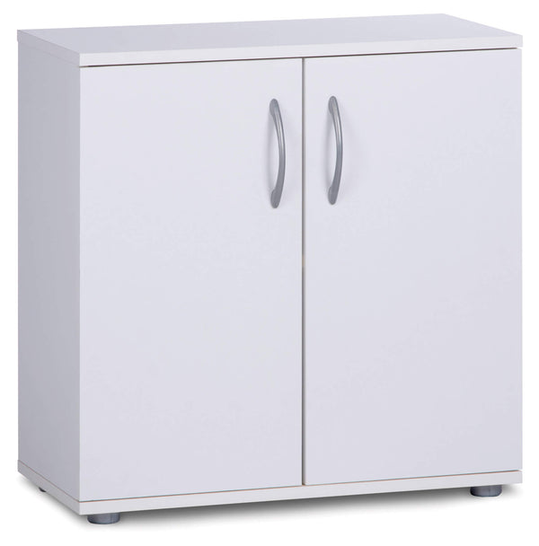sconto Schrank 2 Türen 1 Regal in Fumer Penny White Spanplatte