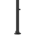 Doccia da Giardino ad Acqua Fredda in Alluminio Temporizzata con Lavapiedi Sined Luna Timer P Nero 
