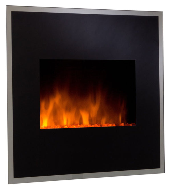 online Chemin'Arte Black River Elektrischer Wandkamin mit Flammeneffekt, 1800 W, Schwarz