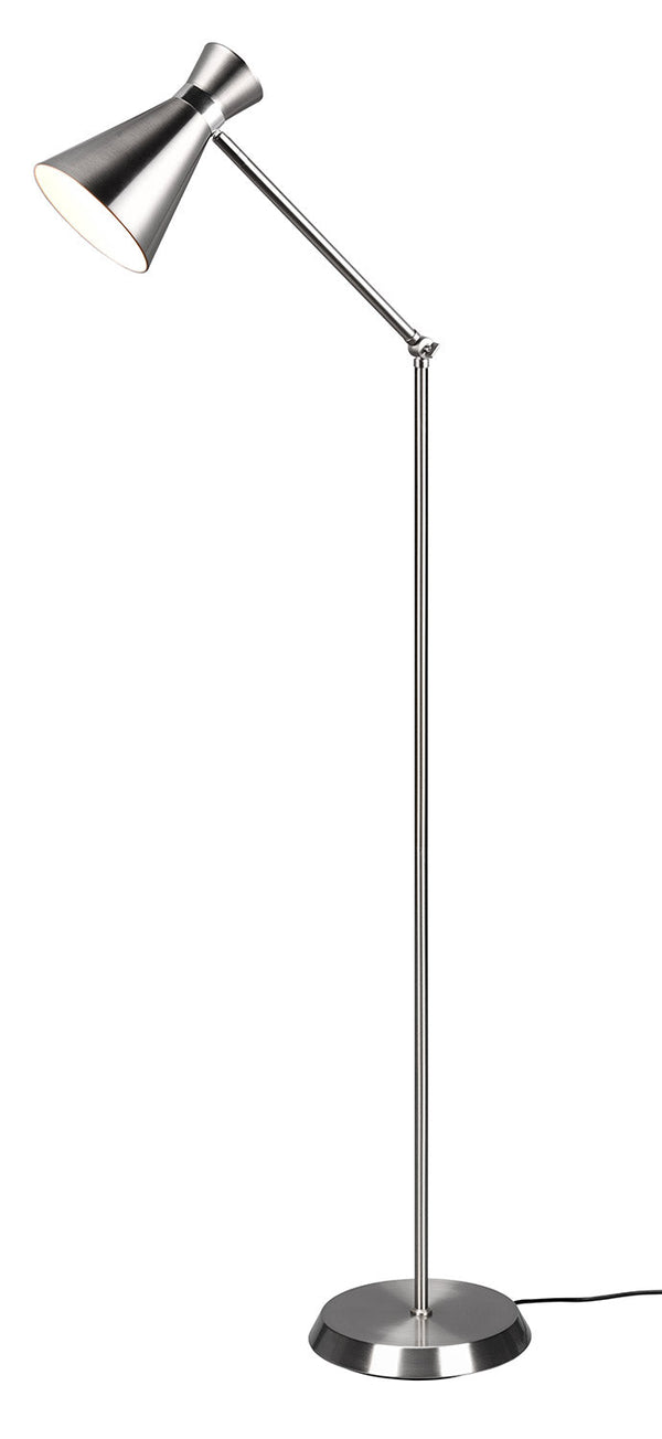 sconto Piantana da Interno Attacco E27 in Metallo Nichel Satinato