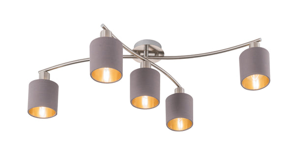 Deckenleuchte für den Innenbereich E14 aus matt vernickeltem Metall prezzo