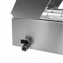 Espositore a Bagnomaria per Ristoranti Pizzerie con 5 Vaschette in Acciaio Inox