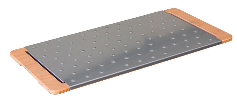Tagliere da Cucina 30x60 cm  In Legno e Acciaio Giusto 