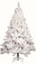 Albero di Natale Artificiale 210 cm 600 Rami Apertura a Gancio Bianco