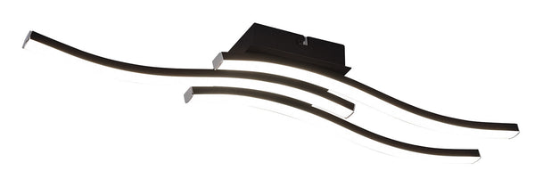 Plafoniera da Interno a LED SMD in Metallo Nero Opaco acquista