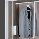 Appendiabiti per Armadio 60-83 cm Max 12Kg in Acciaio Emuca Bianco