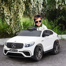 Macchina Elettrica per Bambini 12V con Licenza Mercedes GLA 45 AMG Bianca