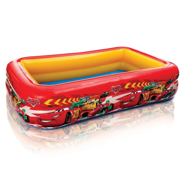sconto Aufblasbarer Pool für Kinder 262 x 175 x 56 cm aus Vinyl Intex Cars 57478