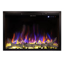 Camino Elettrico da Incasso 50,8x75x19,5 cm Effetto Fiamma 1500W Thomas Maxi Nero