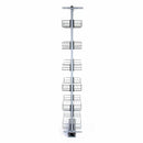 Colonna Estraibile per Mobile da Cucina 6 Cestelli H190-220 cm in Acciaio Inossidabile