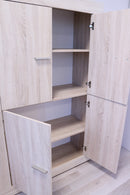 Mobile Alto da Salotto 4 Porte 102x43x162cm TFT  Rustic Quercia Samoa