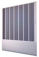 Sopravasca Lineare 170x150 cm 1 Anta a Soffietto in PVC Apertura Laterale H150 cm Dorini Bianco
