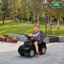 Macchina Cavalcabile Licenza Land Rover 84x40x94,5 cm con Maniglia e Barriera in PP e Acciaio Nero      