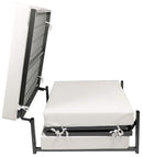 Pouf Letto Brandina con Materasso Pieghevole 78x78x47 cm Avalli Contract Grigio