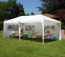 Set Birreria da Giardino Pieghevole in Legno Tavolo 220x70 cm e 2 Panche Vorghini