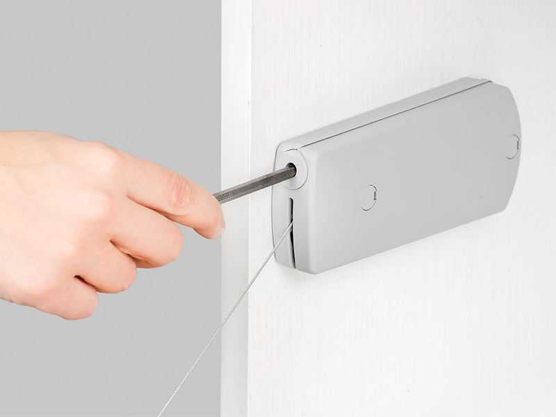 Meccanismo per Ante a Ribalta Microwinch Forza 4 Kg Plastica Grigia Acciaio e Tecnoplastica Emuca