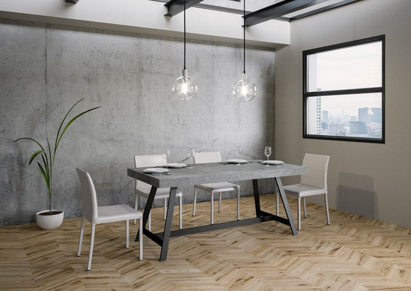 Tavolo 180x90x76 cm Achille Fix Cemento online