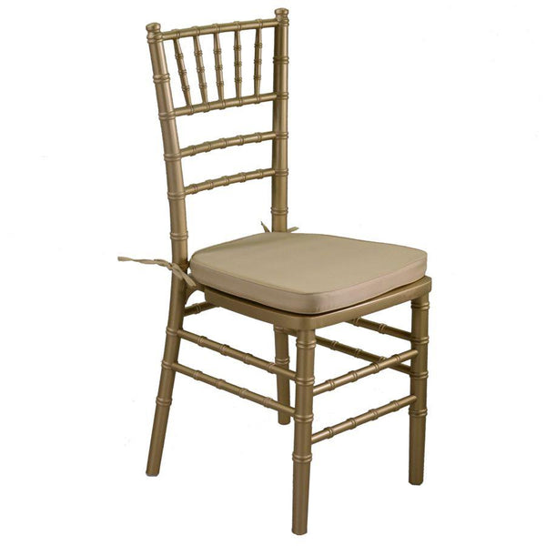 prezzo Sedia Chiavari 40x40xh43/92 cm con Cuscino in Legno Oro