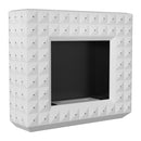 Camino a Bioetanolo da Pavimento 113x97,3 cm Flig Boise Swarovski Bianco Matto