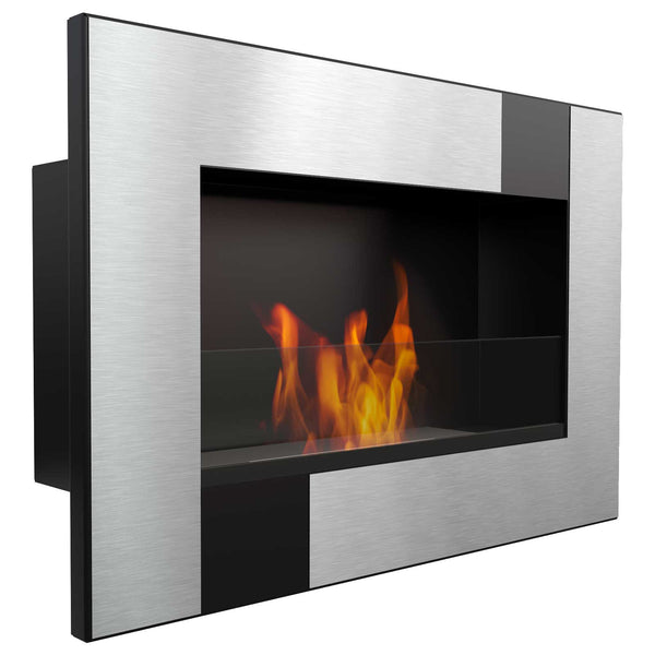 Bioethanol Wandkamin 60x40 cm Flig Huston Cube sconto