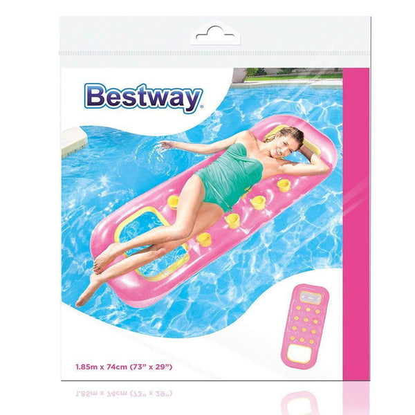 sconto Aufblasbare Meeresstrandmatratze 185x74 cm Fuchsia 18779 Bestway