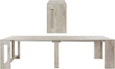 Consolle Allungabile 51/300x90x77 cm Pratika Larice bianco