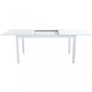 Tavolo Cuba Allungabile 150/210x90x75 h cm in Alluminio Bianco