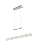 Lampada a Sospensione da Interno a LED in Metallo Alluminio Spazzolato