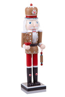 Schiaccianoci di Natale Candy H38 cm in Legno