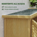 Casetta Box da Giardino 87x46,5x160 cm con Ante a persiana in Legno 