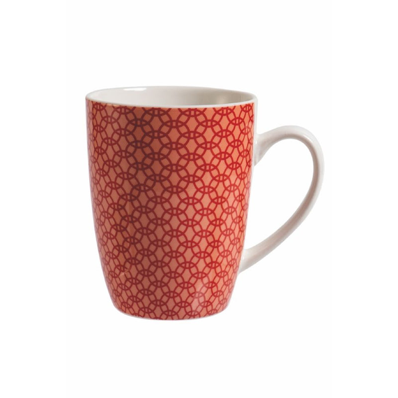 Set 3 Tazze Ø8,5x11 cm in Bone China VdE Tivoli 1996 Geometric