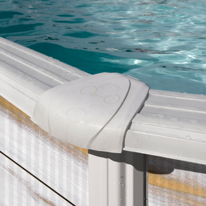 Piscina Rotonda Fuori Terra Ø350xh120 cm in Acciaio e PVC Gre Finlandia